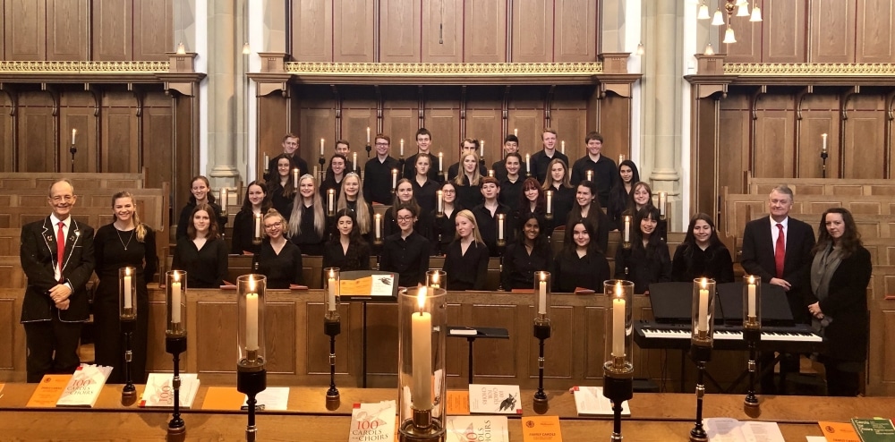 Youth choir hits a few festive high notes